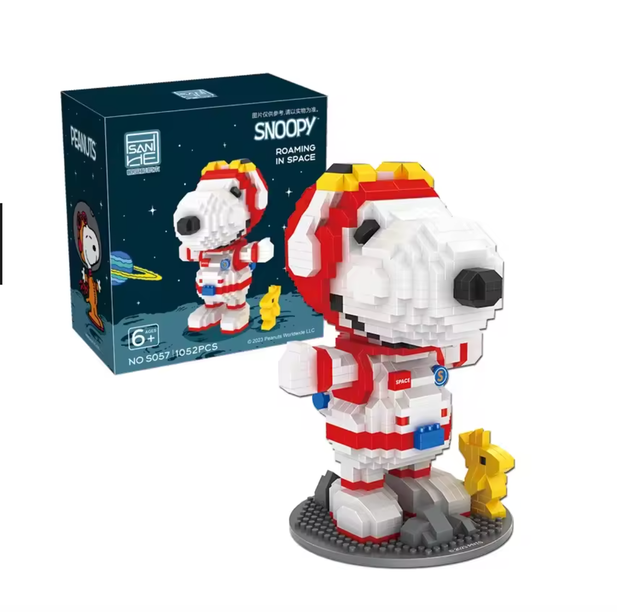 Peanuts Series Astronaut Diamond Building Blocks