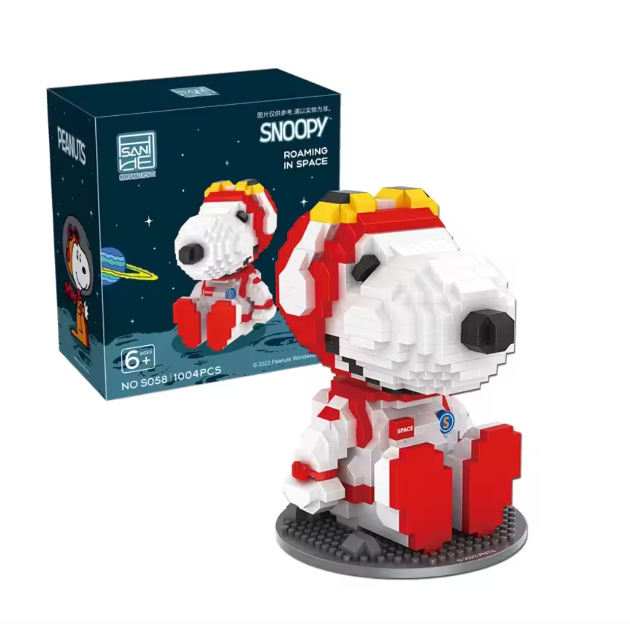 Peanuts Series Astronaut Diamond Building Blocks