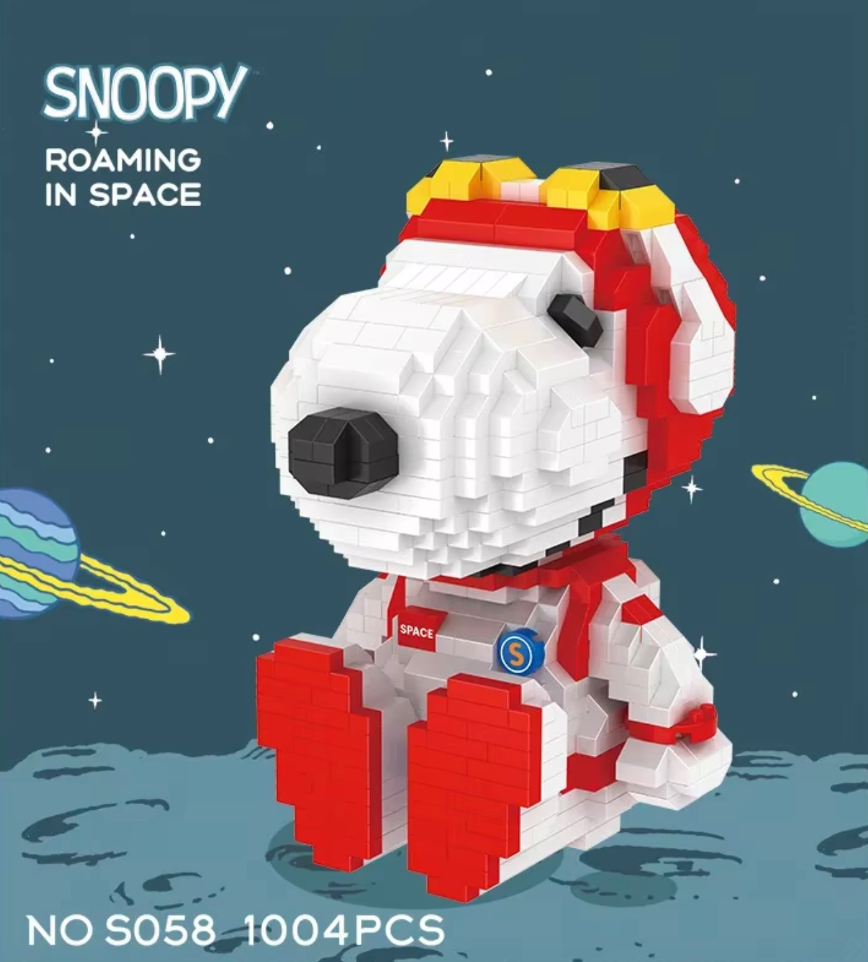 Peanuts Series Astronaut Diamond Building Blocks