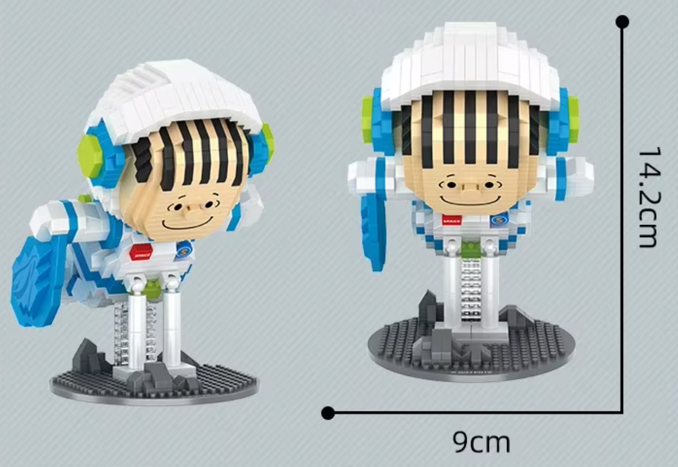 Peanuts Series Astronaut Diamond Building Blocks