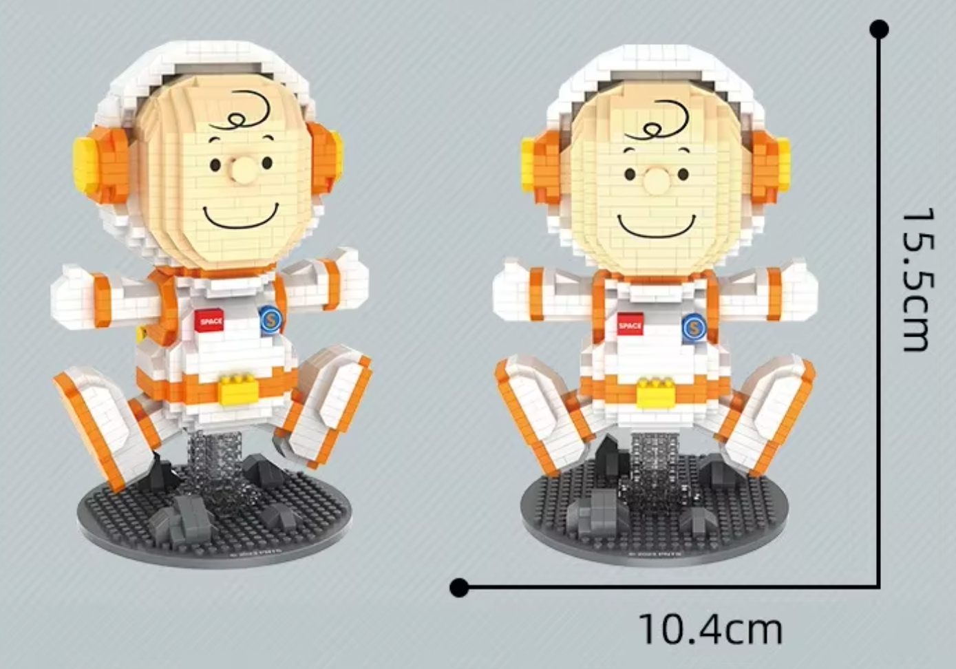 Peanuts Series Astronaut Diamond Building Blocks