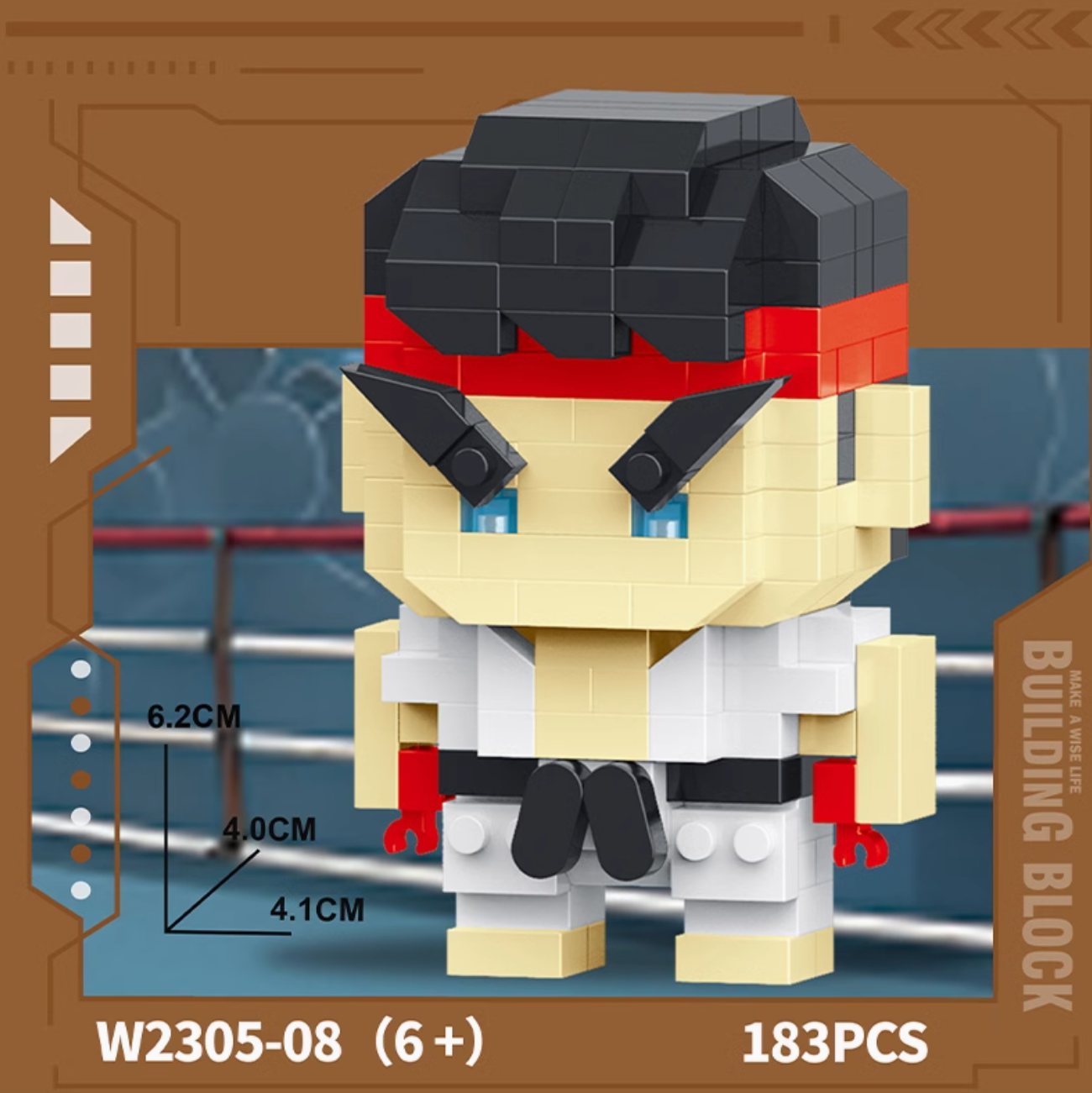 90s King of Fighters Street Kid Series Building Block