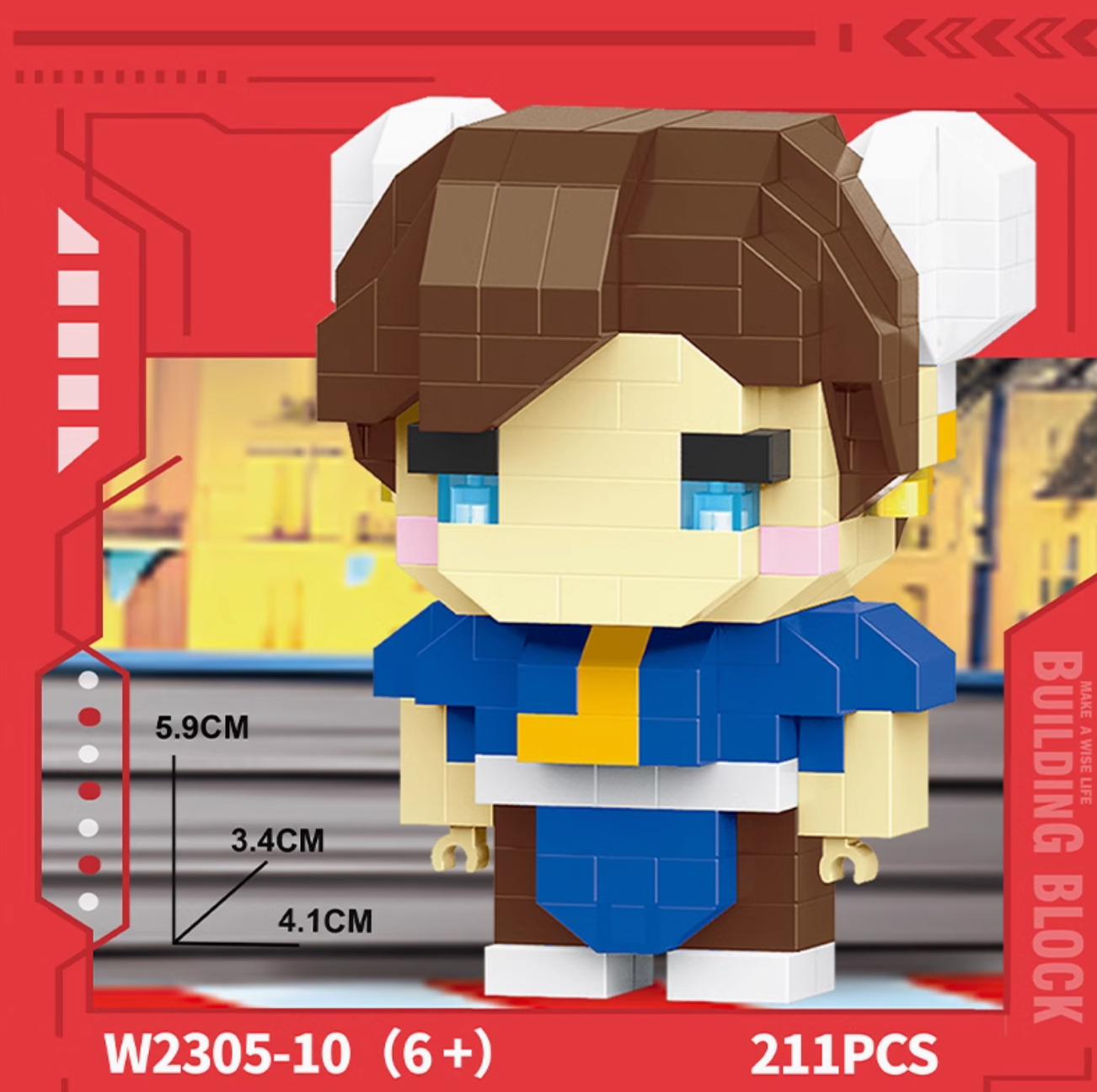 90s King of Fighters Street Kid Series Building Block