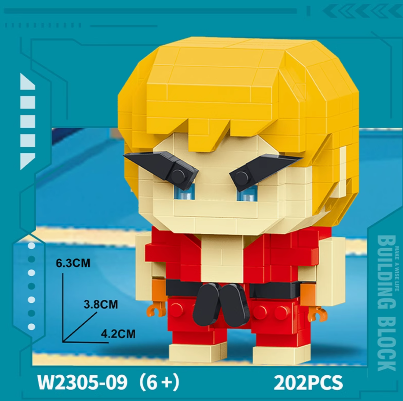 90s King of Fighters Street Kid Series Building Block