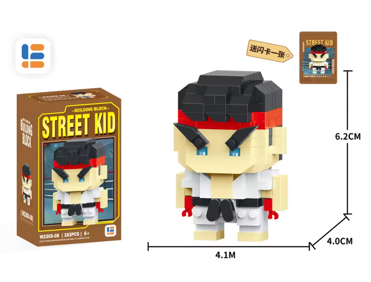 90s King of Fighters Street Kid Series Building Block