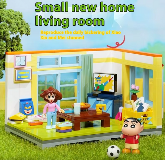 Crayon ShinChan Living Room Building Blocks